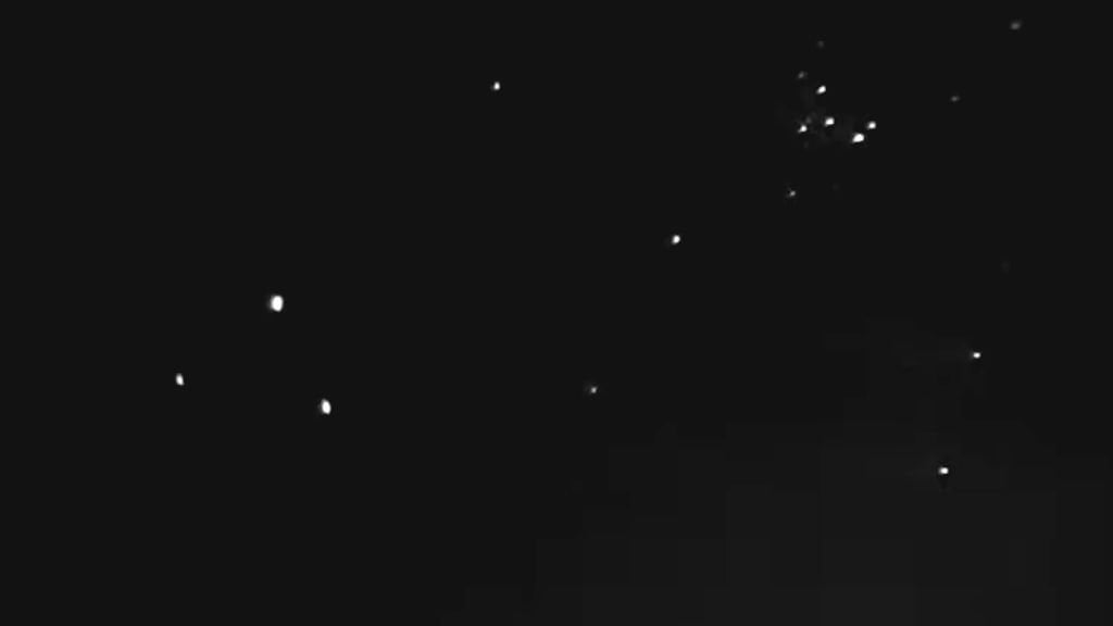 Vista del cúmulo abierto situado en la constelación de Escorpión con binocular 15x70.