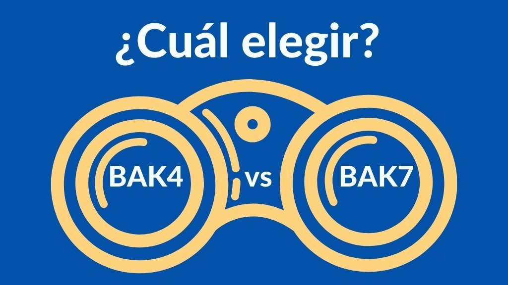 Imagen sobre qué prismático elegir, si BAK7 o BAK4 (BAK4 vs BAK7).