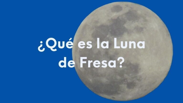 Imagen de la Luna llena del mes de junio conocida como superluna de fresa.
