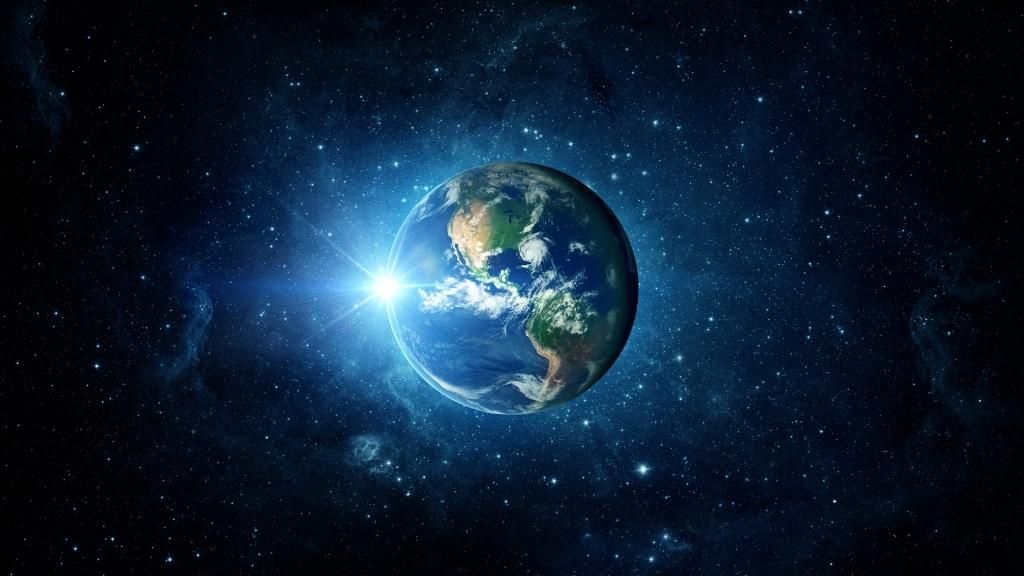 Imagen de la Tierra en el Sistema Solar.