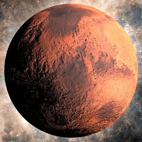 Imagen del planeta Marte.  ¿Se ve Marte desde la Tierra?