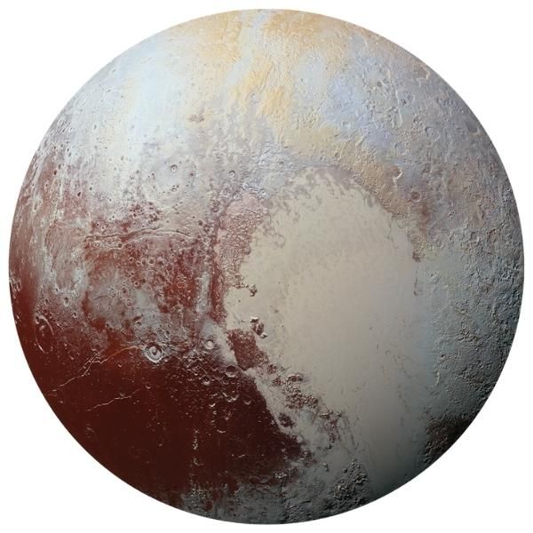 Imagen del planeta enano Plutón.