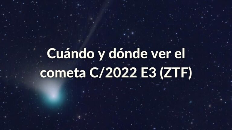 Foto real del cometa C2022 E3 (ZTF).