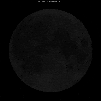 Gif con todas las fases de la Luna a partir de fotos reales. 